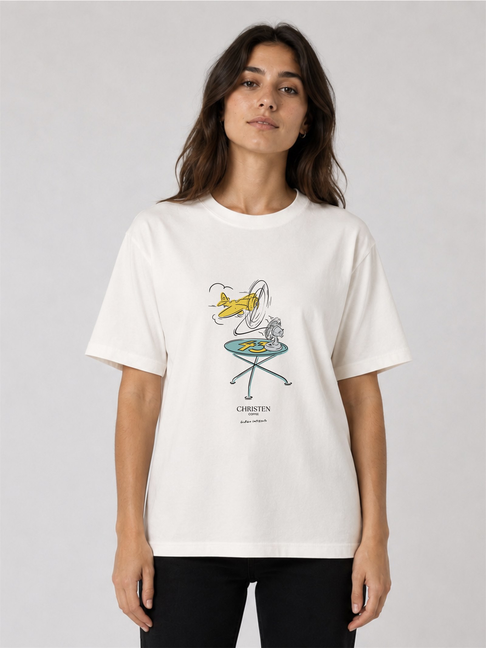 Remera Avioncito crudo